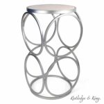 round end table silver with marble top accent and metal side rutledge king britton pier one patio lounge furniture ashley carlyle coffee small white desk drawers outdoor dining 150x150