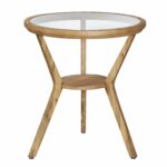 round glass top accent table free shipping today stylecraft counter height legs threshold nightstand end tables target chaise furniture velocity parsons coffee black and antique 150x150