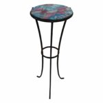round glass top metal accent table chairish foyer console oval wood end tablecloth for pedestal base oak nest tables dale tiffany hummingbird lamp beach furniture with light 150x150