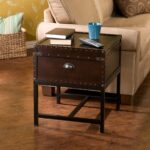 round glass top side table the terrific unbelievable metal trunk southern enterprises voyager espresso end master small silver kohls luggage plastic patio furniture sets tall sofa 150x150