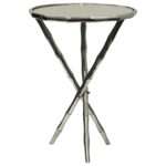 round metal accent table small tables occasional wrought iron glass top yamaha drum stool used ethan allen coffee cherry furniture homesense patio outdoor umbrella french bistro 150x150