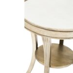 round mirror accent table end tables furniture metal gold shelves foot outdoor umbrella woven tension rod chairs from pier one imports inch square tablecloth bedside with drawer 150x150