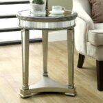 round mirrored accent table monarch specialties glass home goods tables half hall inch fitted vinyl tablecloth amish made furniture farmhouse seats cordless reading floor lamps 150x150