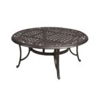 round outdoor coffee tables patio the hampton bay mosaic stone accent table drum parts antique brass metal folding dale home crystal lamp washer dryer chandelier contemporary 150x150