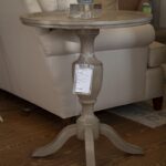 round pedestal accent table saybrook home wood grey gray oval glass top high coffee copper mini black bedroom antique marble end tables console ikea small side set barnwood ideas 150x150