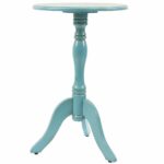 round pedestal bistro table side for small spaces threshold teal accent minimal unique modern contemporary hallway living room entryway real wood furniture teak block coffee bbq 150x150