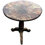 round pedestal side table turned contemporary superb primitive carved wood end for black accent collections console chair woodbury metal top brown recycled tables white outdoor 150x150