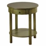 round side table made solid fir wood stylecraft accent tables antique glass pottery barn farm large square patio umbrella small white kitchen and chairs metal outdoor sitting room 150x150