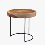 round suar wood accent table tables dear keaton small chairside desk chairs contemporary coffee black glass patio leather furniture white end with storage entry for spaces natural 150x150