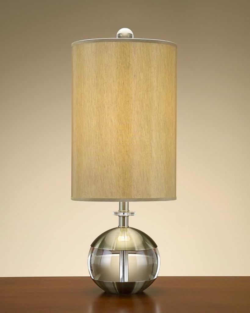 round table lamp with cylinder shade oak living room interior furniture accent lighting contemporary lamps for end metal side dresser ashley rafferty rosewood nesting tables floor