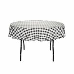 round tablecloth black white checkered main accent west elm outdoor furniture carpet tile trim strips glass and gold coffee table holiday runner patio clearance lawn cloth arcadia 150x150