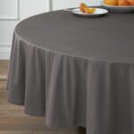 round tablecloths for summer entertaining grey tablecloth from crate barrel accent table cloths view gallery pier stools lamp shades wall lights garden furniture sets marble door 150x150