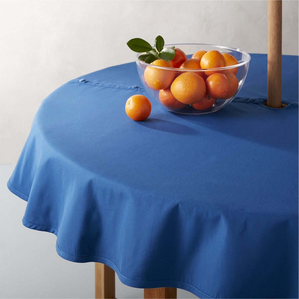 round tablecloths for summer entertaining umbrella tablecloth from crate barrel accent table cloths view gallery decorative pieces pier stools black side tables living room