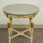 round vintage french louis xvi marble granite top bouillotte lamp master gold accent table style item features solid target mirror room essentials area rug inch furniture legs 150x150