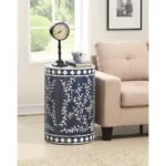 royals blue and white round accent table casaza plastic side target ceramic stool small patio vintage french outdoor top hall with drawers console room essentials queen comforter 150x150
