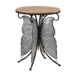rustic butterfly accent table whole koehler home decor gray sheesham wood console west elm rocking chair narrow small entry chairs gateleg and target footstool pulaski leather 150x150