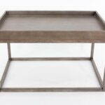rustic dark grey accent table with rimmed top products gray acrylic side wheels ikea storage boxes wood bedside two tier round inch tablecloth white washed end tables coffee metal 150x150