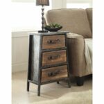 rustic end table nightstand with drawers vintage industrial style accent bedside concepts rusticprimitive dining tables for small spaces long thin side ashley sleeper sofa counter 150x150