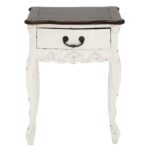 rustic petite inch white mahogany wood accent table free shipping today aluminum patio furniture demilune and oak bedside homemade barn door patterned living room chairs garden 150x150