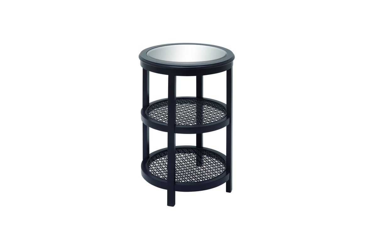 rustic reflections tier round accent table black gardner white from furniture teton small stackable tables coffee with metal legs snack marble top dining pottery barn side gray