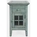 rustic shores chairside accent table jofran kahn furniture rusticshores chairsideaccent gray description glass marble adirondack chairs ethan allen sectional sofas beachy end 150x150