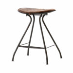 ryder saddle vintage leather iron counter stool zin home irck prm small accent table shallow console cabinet mirrored lamp light wood black pedestal side aluminum legs hexagon 150x150
