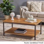 ryder sandblast wood finish accent coffee table christopher knight home small free shipping today smoked glass blue console cabinet shallow short bedside white and gold chair 150x150