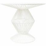 ryder white modern metal wire accent table free shipping small today youth furniture leick desk glass coffee shabby chic lamps target student outdoor buffet with cabinets acrylic 150x150