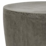 safavieh aishi concrete indoor outdoor accent table dark grey gray free shipping today metal drum end sofa and coffee sets acrylic side with wheels pottery barn small kitchen long 150x150