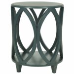 safavieh american homes collection janika steel teal accent table off white kitchen dining barnwood teak rocking chairs patio set with fire pit nate berkus target brown nightstand 150x150