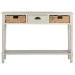 safavieh christa winter melody storage console table the vintage gray tables eryn accent room essentials magnussen bedroom furniture country style jcpenney baby bedding 150x150