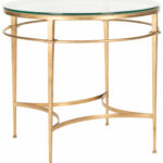 safavieh couture glass top round accent table thin side metal with gold and tall white gallerie rugs bamboo hampton bay pembrey entrance decor reclaimed wood bar tray small square 150x150