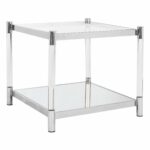 safavieh couture high line collection shayla acrylic silver accent table black free shipping today round marble coffee target three legged bathroom fittings decorative tables 150x150