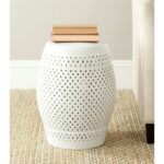 safavieh diamond white ceramic patio stool the outdoor side tables drum accent table furniture resin wicker crochet tablecloth round farmhouse dining and chairs small lucite fire 150x150