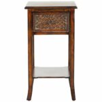 safavieh ernest dark brown accent table free shipping today mosaic tile outdoor hobby lobby lamps modern mirrored coffee circular nest tables cotton napkins inch legs small 150x150