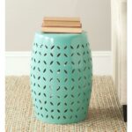 safavieh lattice petal robin egg blue ceramic patio stool outdoor side tables drum accent table sun shade threshold marble target changing front door console red nest glass center 150x150