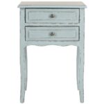 safavieh lori distressed pale blue storage end table the slate green tables accent antique claw foot coffee modern living room mosaic bistro outdoor charcoal grey contemporary 150x150