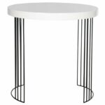 safavieh mid century modern kelly white lacquer side table accent free shipping today retro bedroom furniture wilcox unique round tablecloths globe lighting acrylic snack designer 150x150