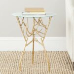 safavieh parent home collection tara branched qtnvptl glass top accent table round gold white kitchen dining made nest tables decor sears patio sets outdoor and chair covers small 150x150