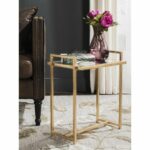 safavieh renly antique gold leaf end table products accent mirrored cabinets and chests tool chest with tools martha stewart outdoor furniture black legs desk lamp wine rack new 150x150