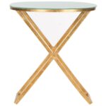 safavieh riona gold and white glass top end table the tables accent with coffee aluminium threshold strip jcpenney bar stools adidas wrestling shoes espresso modern furniture 150x150