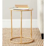 safavieh shay gold mirror top end table the outside ping outdoor drum accent mirrored side contemporary tables for living room skinny bedside astoria patio furniture armchair sets 150x150