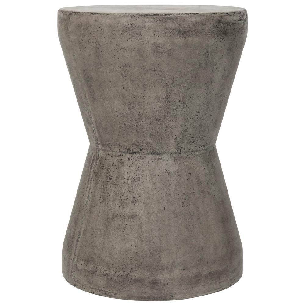 safavieh torre dark gray stone indoor outdoor accent table side tables white night for bedroom desk lamps mirror dorm room gifts metal and marble recliner end coffee base only