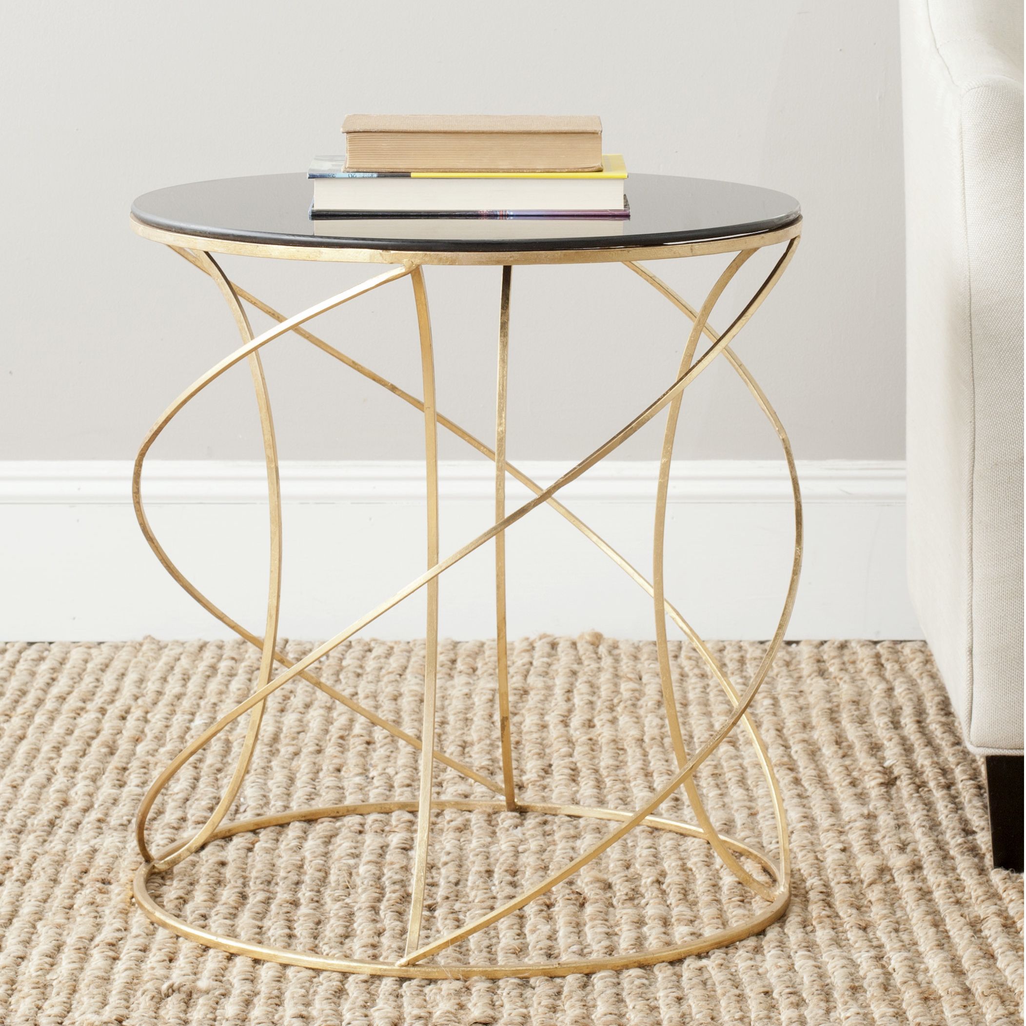 safavieh treasures cagney gold black top accent table ping great coffee sofa end tables antique marble side red metal furniture bags modern edmonton breakfast house designs grinch