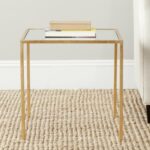 safavieh treasures kiley gold mirror top accent table tables with matching mirrors free shipping today kitchen counter nate berkus sheets nautical track lighting diy sofa carved 150x150