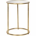 safavieh treasures shay gold mirror top accent table mirrored furniture west elm wood console wine rack dining linens ikea small kitchen and chairs sheesham end unusual coffee 150x150