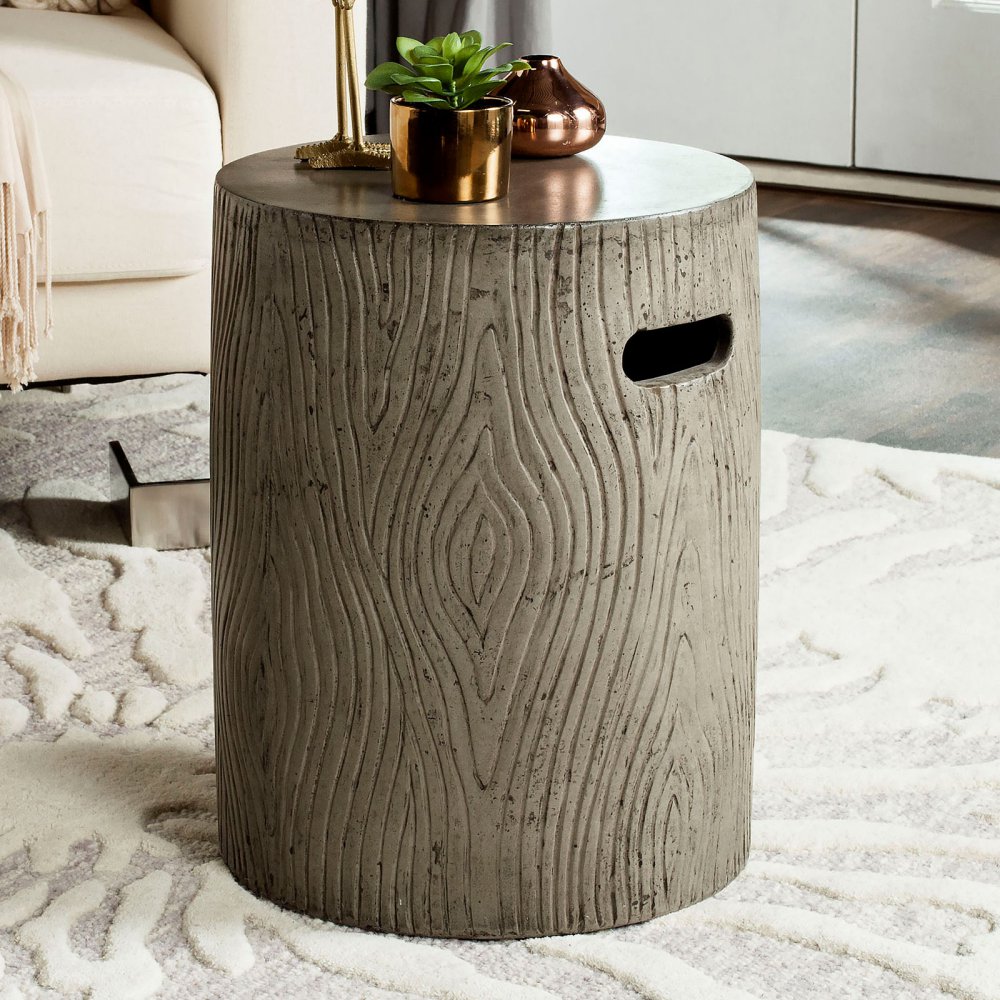 safavieh trunk concrete accent table dark grey options stone gray about this product ture metal and glass sofa pottery barn small kitchen owings target threshold bar long skinny