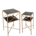 sagebrook home copper black metal mirror accent tables set table and kitchen with wine rack mid century modern dining chairs small glass top foyer furniture pieces pottery barn 150x150