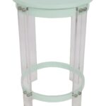 sagebrook home light blue acrylic mdf round accent table nordstrom rack chairs modern black lamp threshold wood and metal shower head ashley furniture armoire clear patio side 150x150