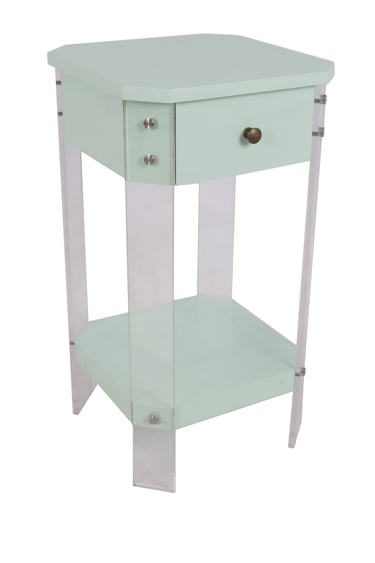 sagebrook home mint green square accent table with drawer metal grill cover trestle dining inch high end tiffany style lamp shades ikea chairs drum throne height small half circle